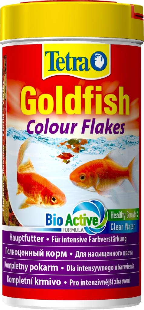 TetraGoldfish Colour корм в хлопьях для улучшения окраса золотых рыб 250мл