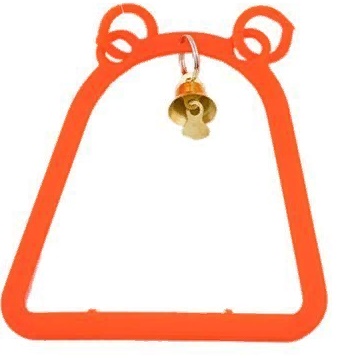 Качель д/птиц в клетку "ЕВРО" с колокольчиком 9,5*9,5см (ТМ "Дарэлл")