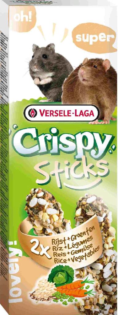 VERSELE-LAGA палочки для хомяков и крыс Crispy с рисом и овощами 2х55г