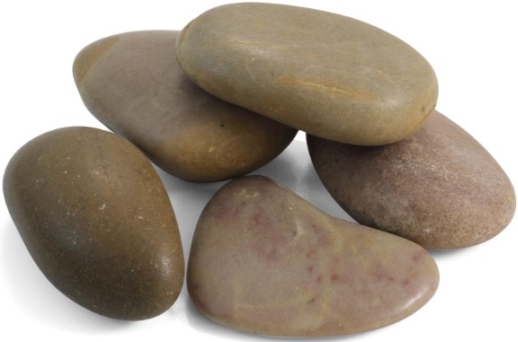 Галька коричневая S/RB, 1кг, 50-80мм