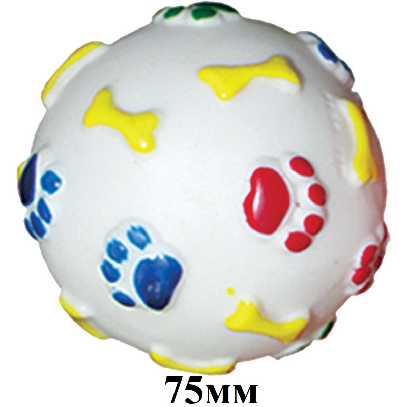 Игрушка для собак из винила "Мяч", d60мм; d75мм