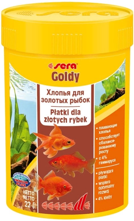 S0840 Сера Корм для золотых рыб в хлопьях GOLDY 100мл 22г