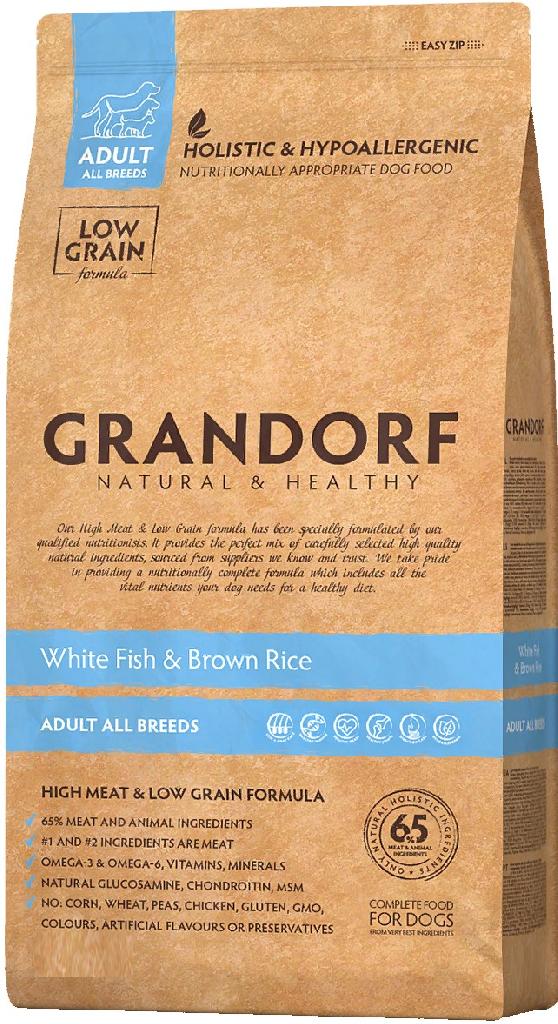 Грандорф корм для собак белая рыба с рисом