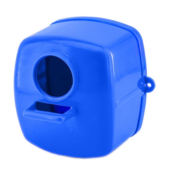 Скворечник/гнездо для птиц, пластик, разбор. (р-р 10*10*10см)