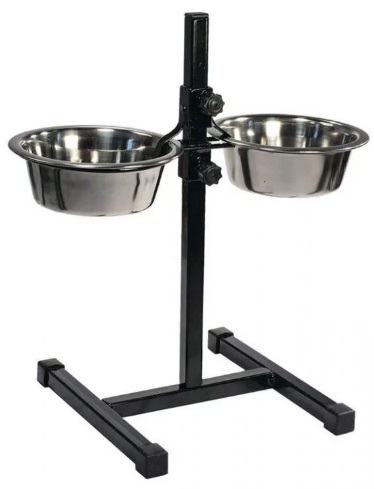 Подставка д/ собак "Телескоп" с мисками (нр) 1,9л