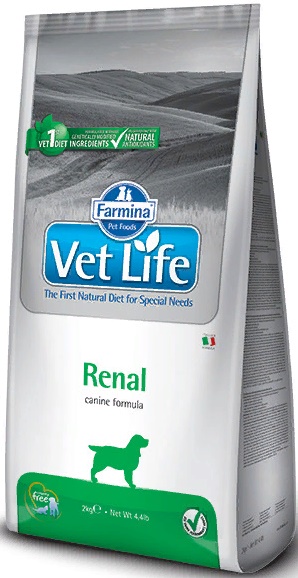 Vet Life сухой корм для собак Renal при почечных заболеваниях
