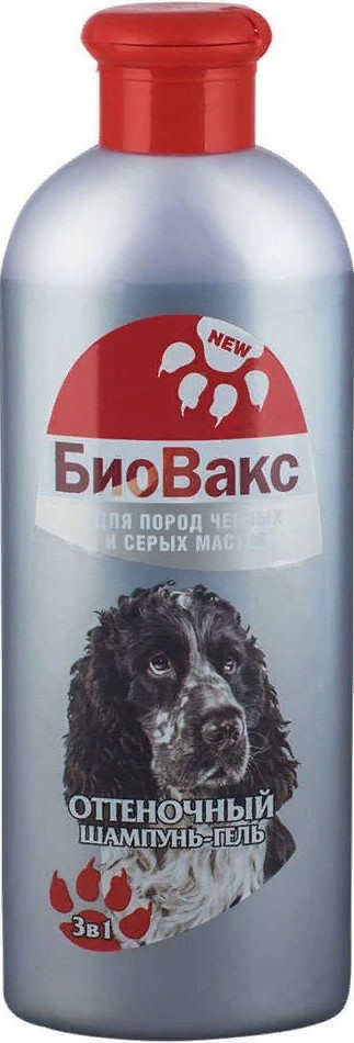 БиоВакс Шампунь д/собак оттеночный черный 350мл