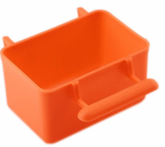 Кормушка для птиц большая, прямоугольная, в клетку 8*5*4,5см