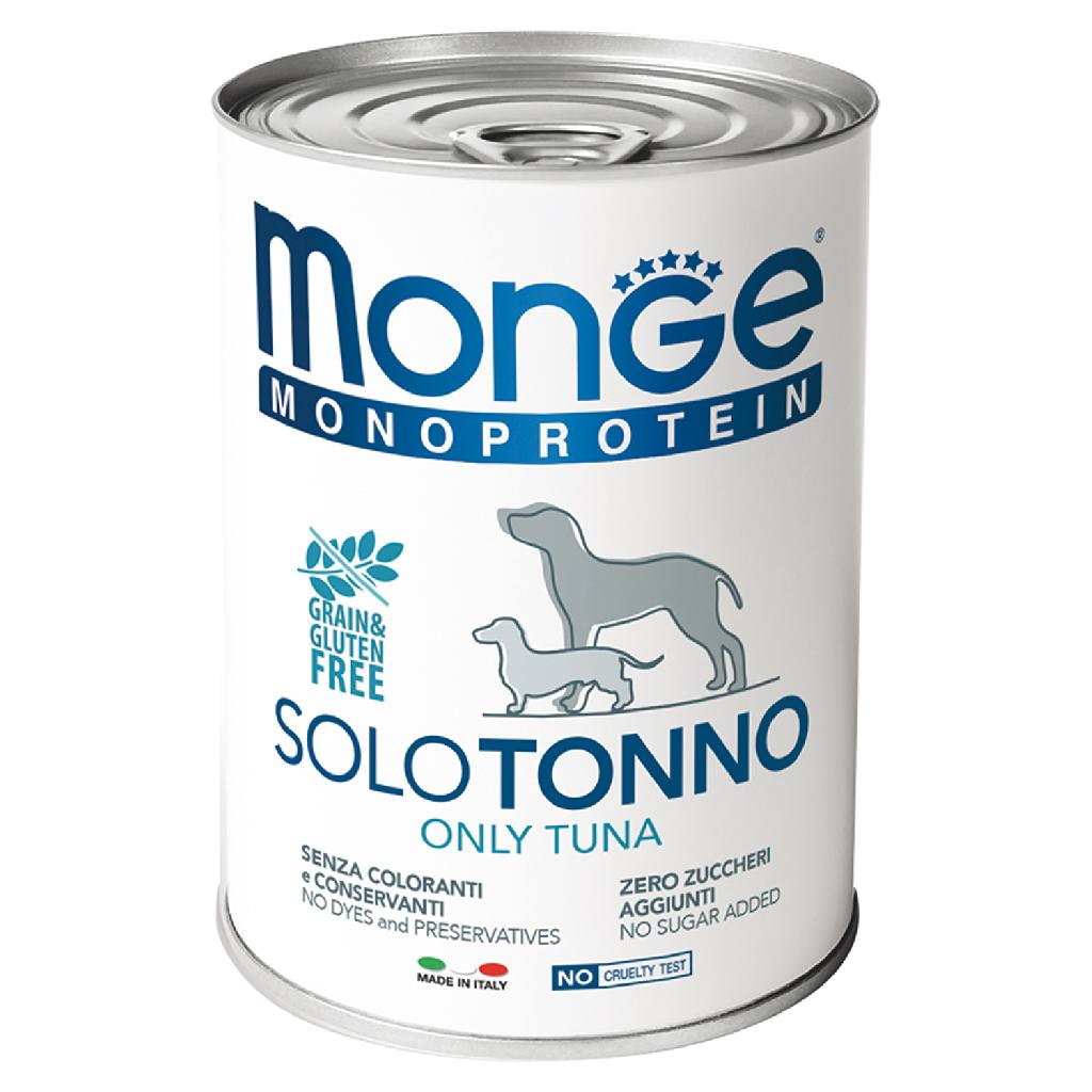 Monge Dog Monoproteico Solo паштет д/с из тунца 400г