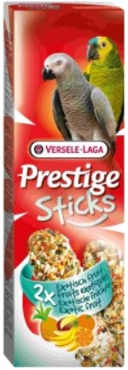 Versele-Laga PRESTIGE STICKS палочки для крупных попугаев с экзотическими фруктами 2х70г 