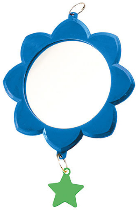 Зеркало д/птиц Zoo-M "Солнышко" с пластиковым подвесом d70