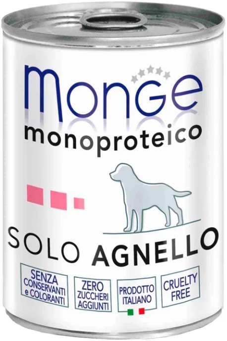 Monge Dog Monoproteico Solo паштет д/с из ягненка 400г