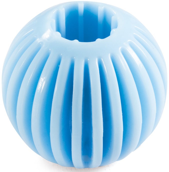 Игрушка PUPPY для щенков из термопласт. резины "Мяч", голубой, d55мм