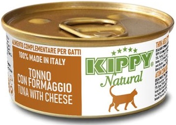 KIPPY конс. для кошек и котят NATURAL филе из тунца с сыром 70г