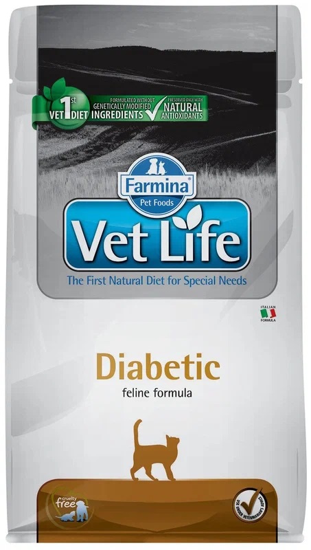 Vet Life Cat Diabetic с курицей для кошек при сахарном диабете