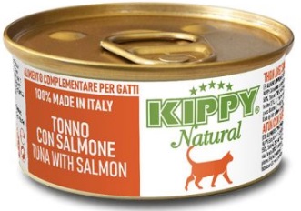 KIPPY конс. для кошек и котят NATURAL филе из тунца с лососем 70г
